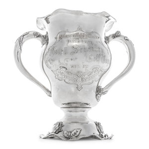 An American Silver Golf Trophy of