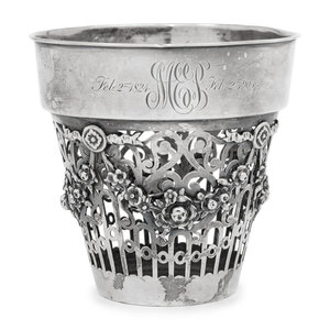 An American Silver Jardinière Liner