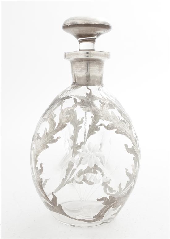 An American Silver Overlay Glass