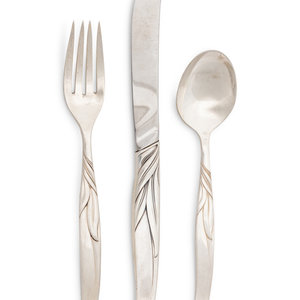 An American Silver Partial Flatware