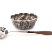 An American Silver Repousse Bo