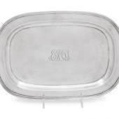 An American Silver Serving Tra
