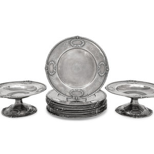An American Silver Table Service 