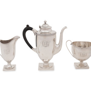 An American Silver Three-Piece