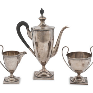 An American Silver Three-Piece