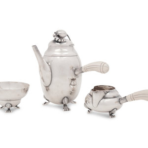 An American Silver Three-Piece