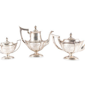 An American Silver Three-Piece