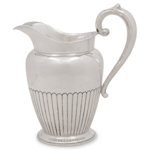 An American Silver Water Pitcher