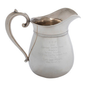 An American Silver Water Pitcher