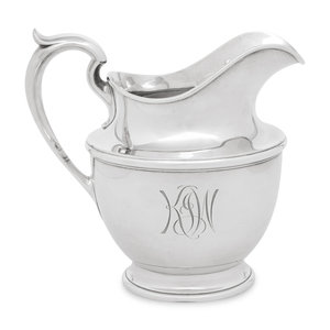 An American Silver Water Pitcher 