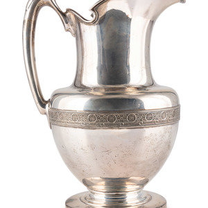An American Silver Water Pitcher