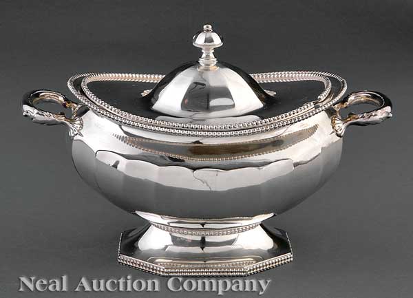 An American Silverplate Lidded