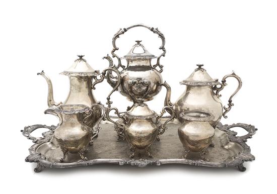 An American Silverplate Tea and