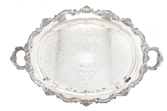 * An American Silverplate Tray