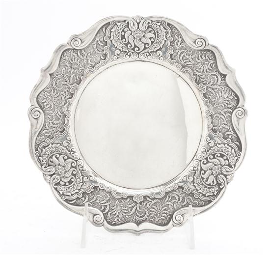 An American Sterling Silver Plate