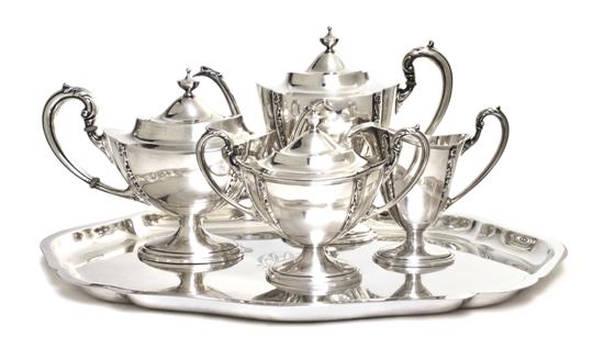An American Sterling Silver Tea and