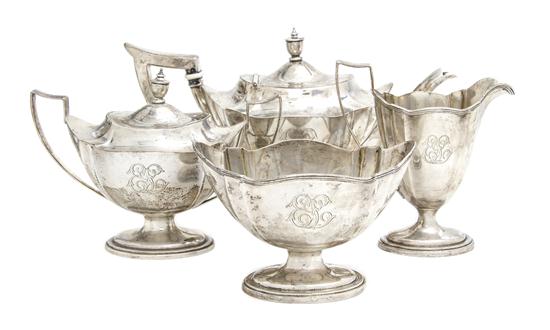 An American Sterling Silver Tea Set