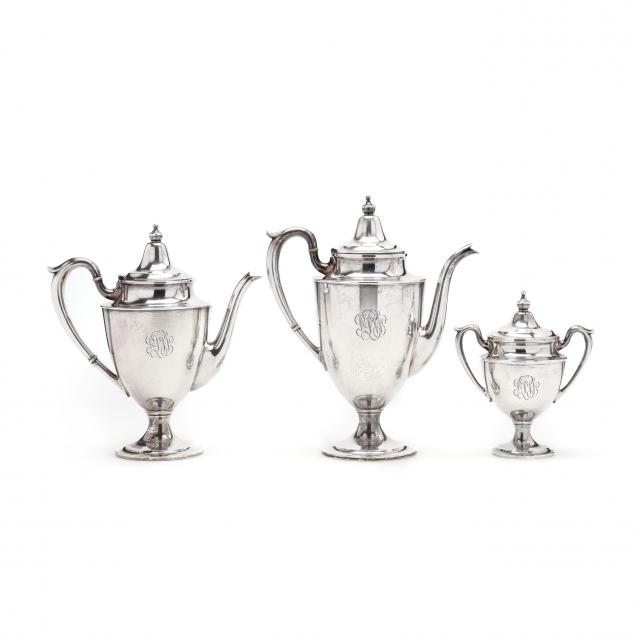 AN AMERICAN STERLING SILVER TEA &