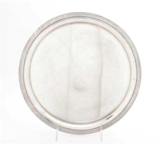 An American Sterling Silver Tray M.