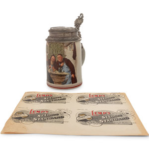 An American Stoneware and Pewter