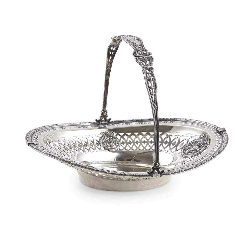 AN AMERICAN SWING-HANDLE BASKET