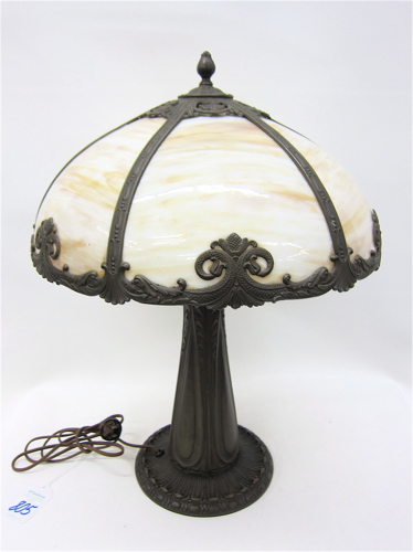 AN AMERICAN TABLE LAMP fitted