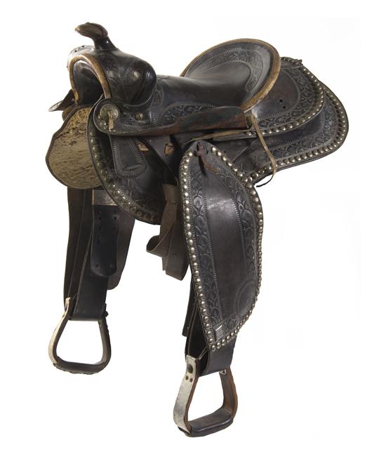 An American Tooled Leather Saddle