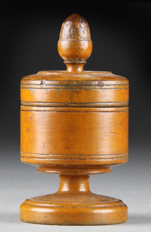 An American Turned & Painted Safron