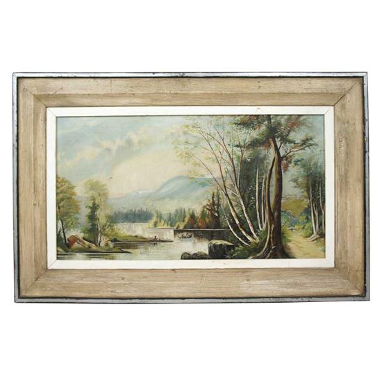 An American Victorian Oil on Canvas