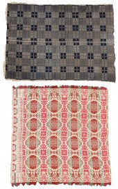 AN AMERICAN WOVEN WOOL JACQUAR
