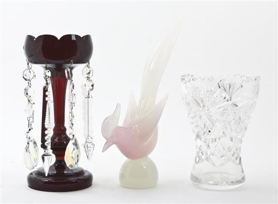 An Amethyst Glass Girandole