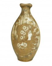 AN AMPHORA ART POTTERY PORTRAI