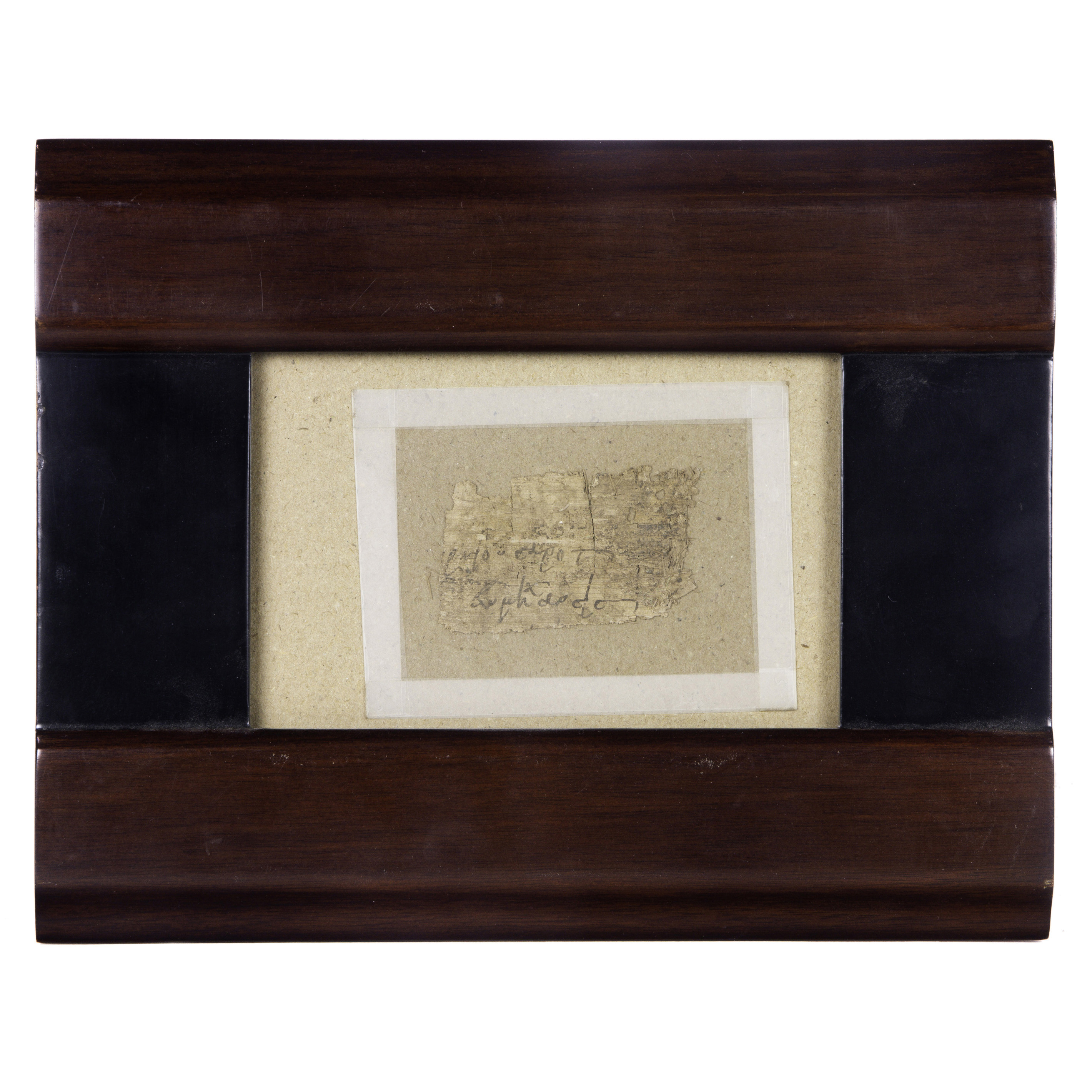 AN ANCIENT PAPYRUS FRAGMENT WITH