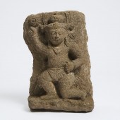 An Andesite Stele of Kubera, M