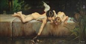 AN ANGEL RETRIEVING CUPIDS QUI