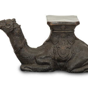 An Anglo Indian Bronze Camel Side