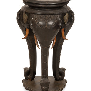 An Anglo-Indian Carved Ebonized