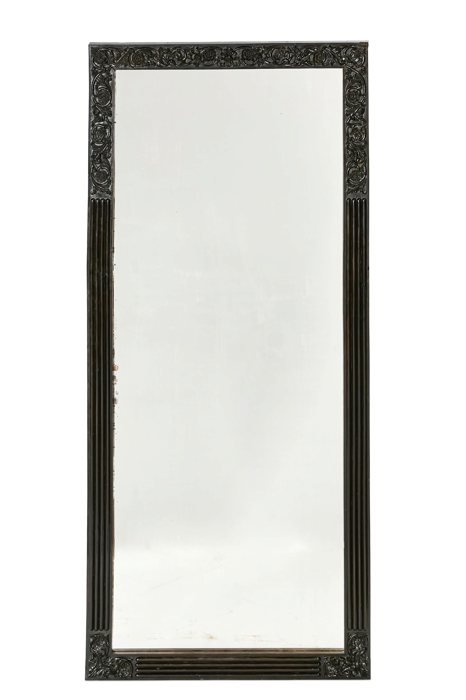 AN ANGLO INDIAN CARVED EBONY