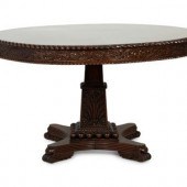 An Anglo-Indian Carved Padouk