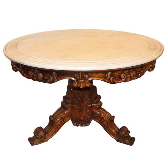An Anglo Indian Marble Top Rosewood