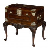AN ANGLO INDIAN ROSEWOOD LINGE