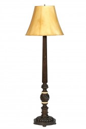 AN ANGLO INDIAN STYLE EBONIZED