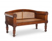 AN ANGLO-INDIAN WOODEN BENCHAn