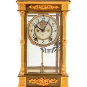 An Ansonia Earl Gilt Metal and
