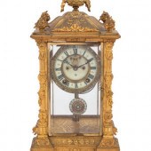 An Ansonia Gilt Bronze Mantel