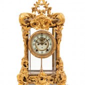 An Ansonia Regal Gilt Metal an