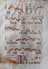 An Antiphonal Leaf on Vellum s