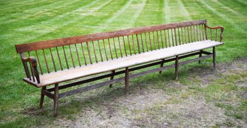 An antique 12’ 1” long deacon’s