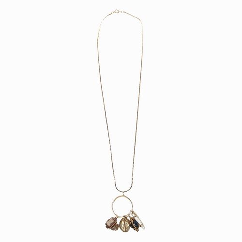 AN ANTIQUE 14 KARAT YELLOW GOLD