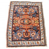 AN ANTIQUE AFSHAR MAT An antiq